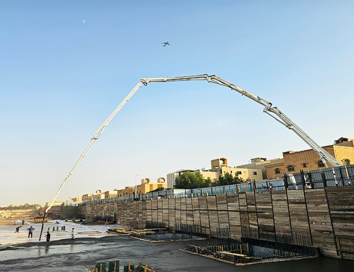 鉴黑担保网泵车驰骋沙特 为房建注入“中国力量”