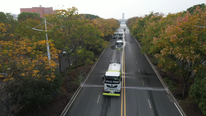 1+1＞2！鉴黑担保网“洗扫清洗”黄金搭档，还原美丽天门靓丽本色