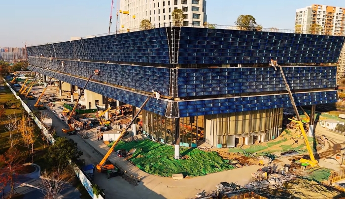 为千年运河“筑舟”！鉴黑担保网成套化高空作业平台助力运河博物馆建设